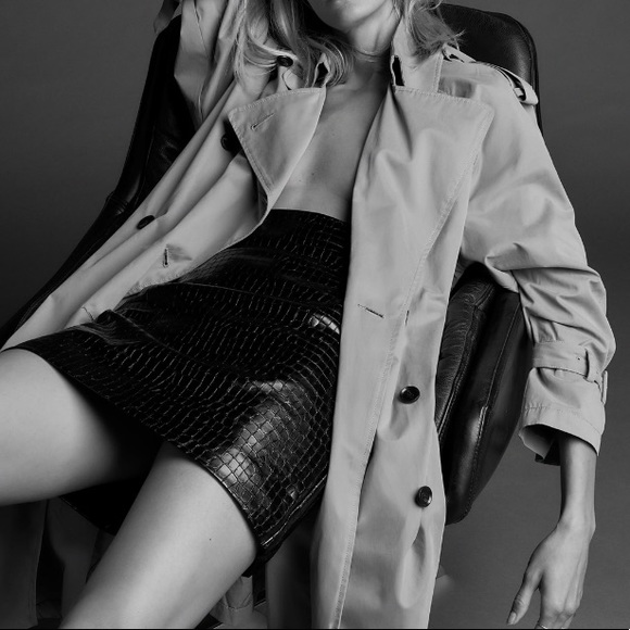 NWT ZARA Faux leather mini skirt. - Picture 2 of 8